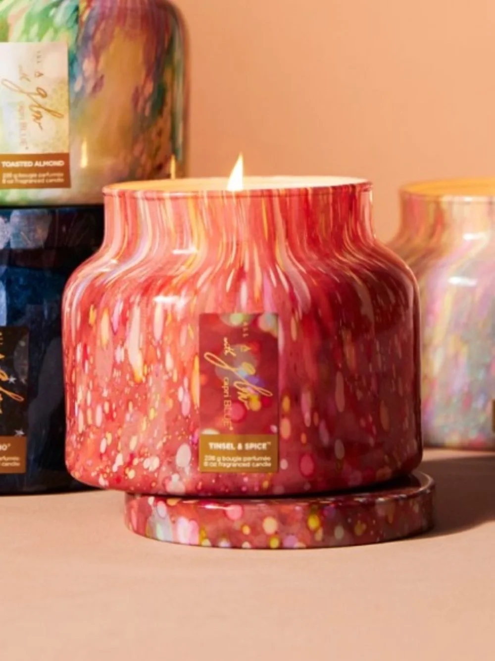 NWT Capri Blue Tinsel & Spice All A Glow 8 oz Candle Anthropologie